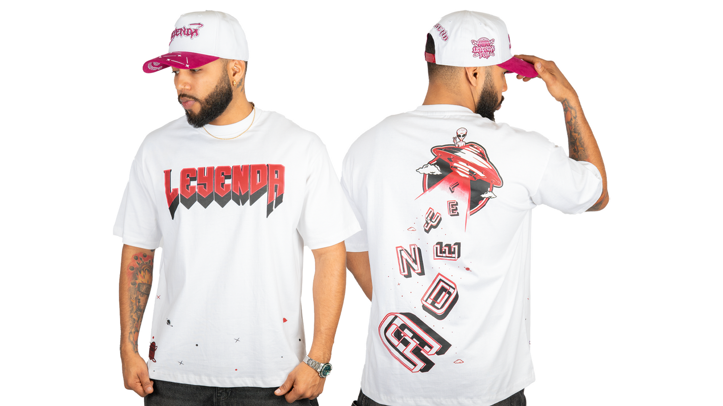 Camiseta Leyenda "Alien Invasion Edición Roja"