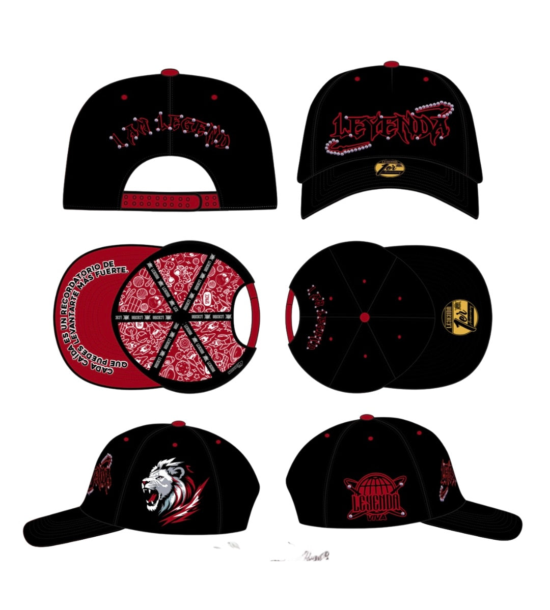 SNAPBACK.4 red black
