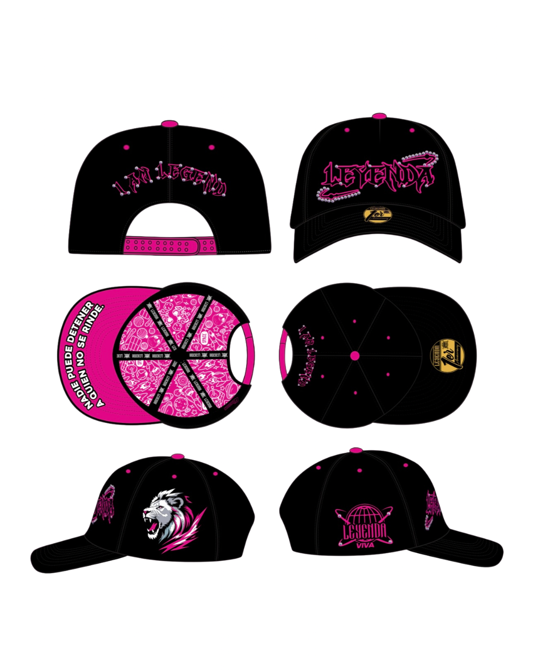 SNAPBACK.4 pink black
