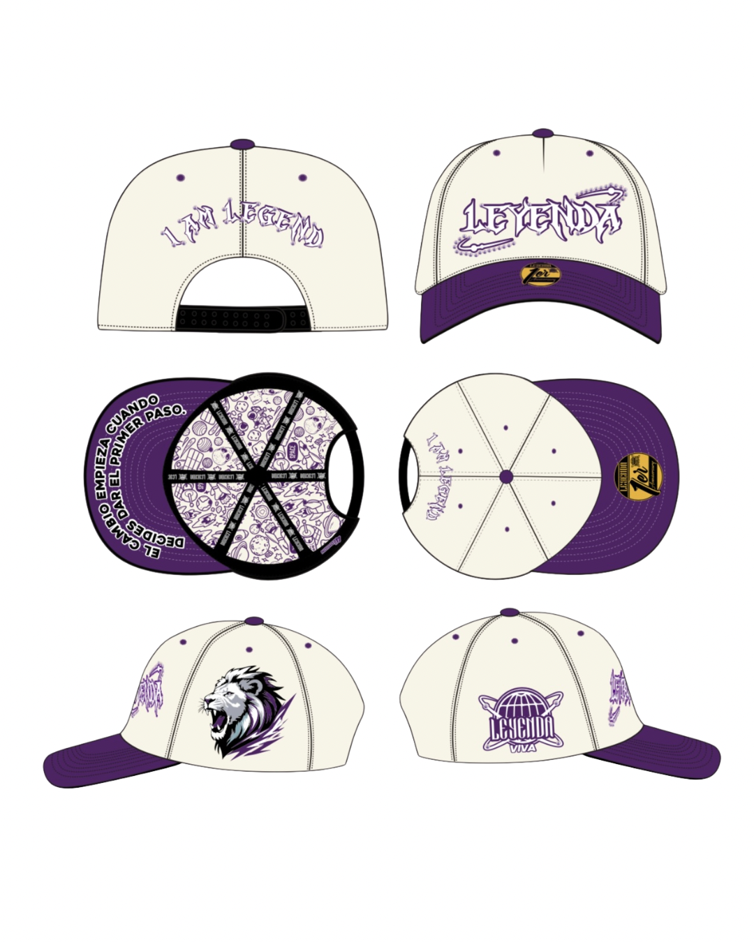 SNAPBACK.4 purple white