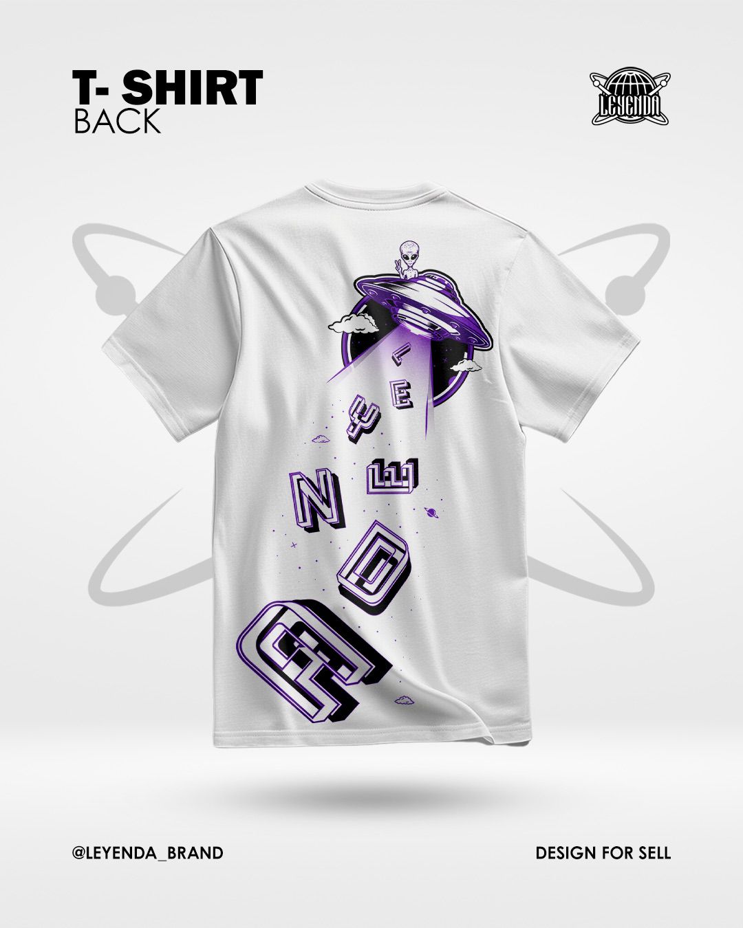 Camiseta Leyenda "Alien Invasion Edición Violeta"