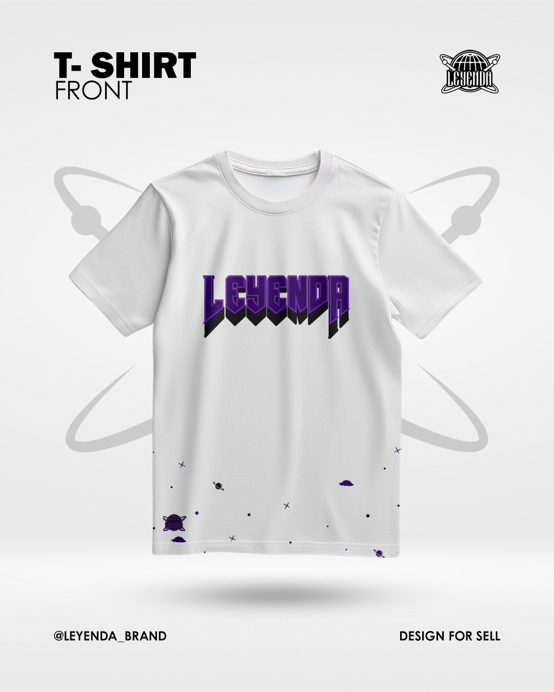 Camiseta Leyenda "Alien Invasion Edición Violeta"