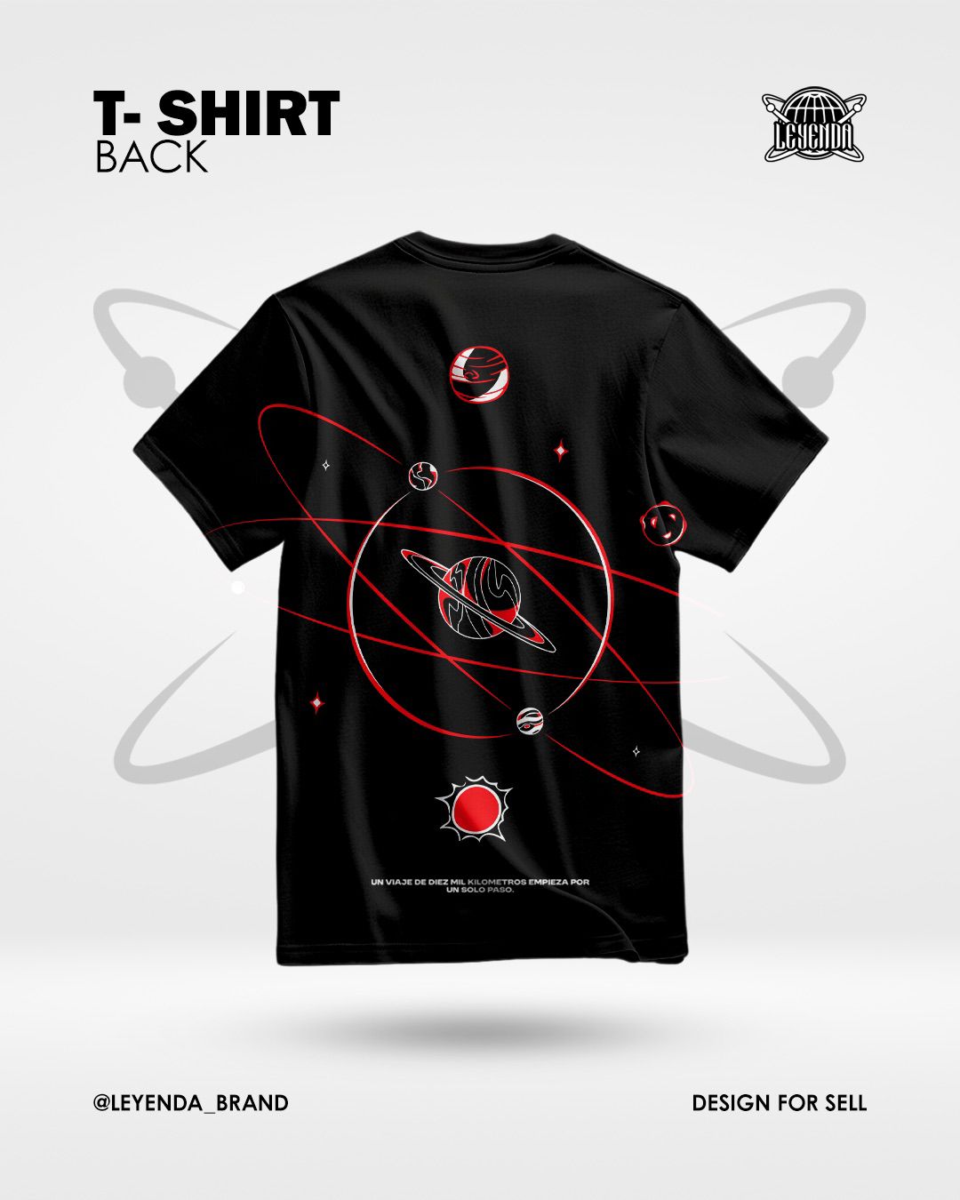 "Galactic Journey" Red T-shirt