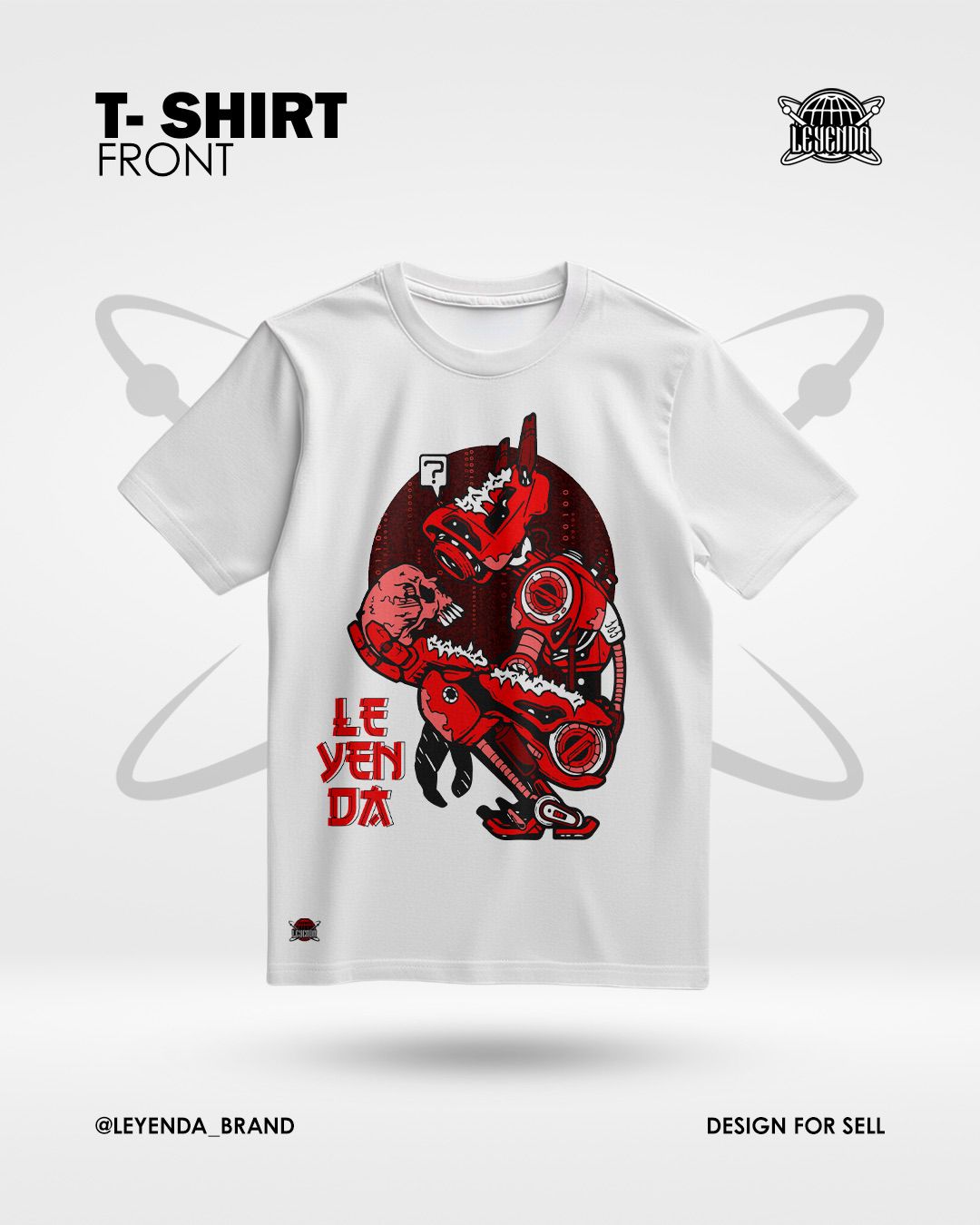 Camiseta Leyenda "Mecha Warrior Edición Roja"