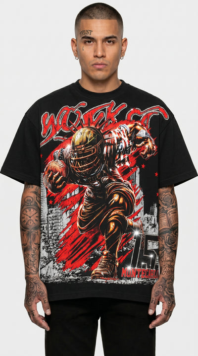 Wonka “Montecarlo 15” Oversize Tee — Black