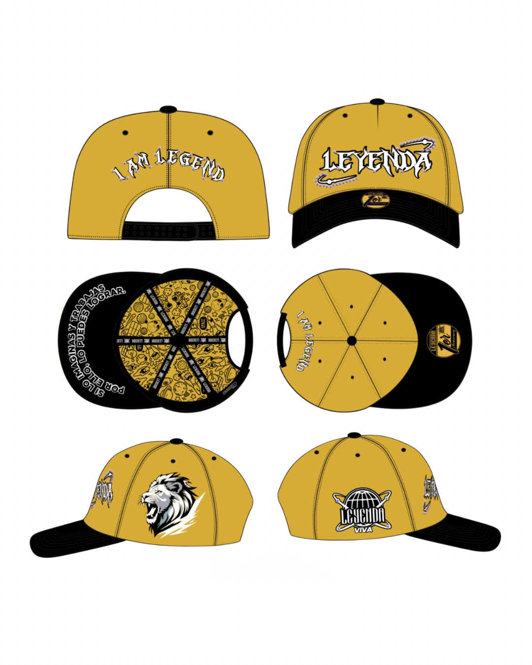 SNAPBACK.4 Yellow black