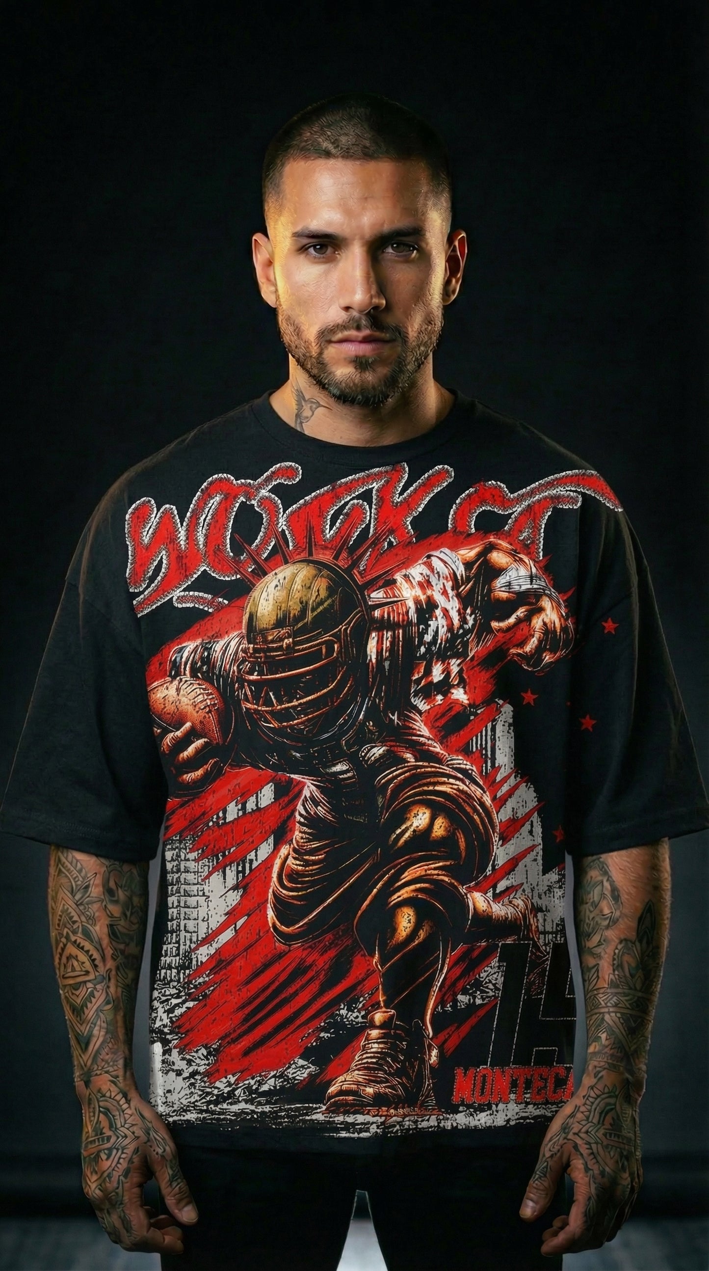 Wonka “Montecarlo 15” Oversize Tee — Black