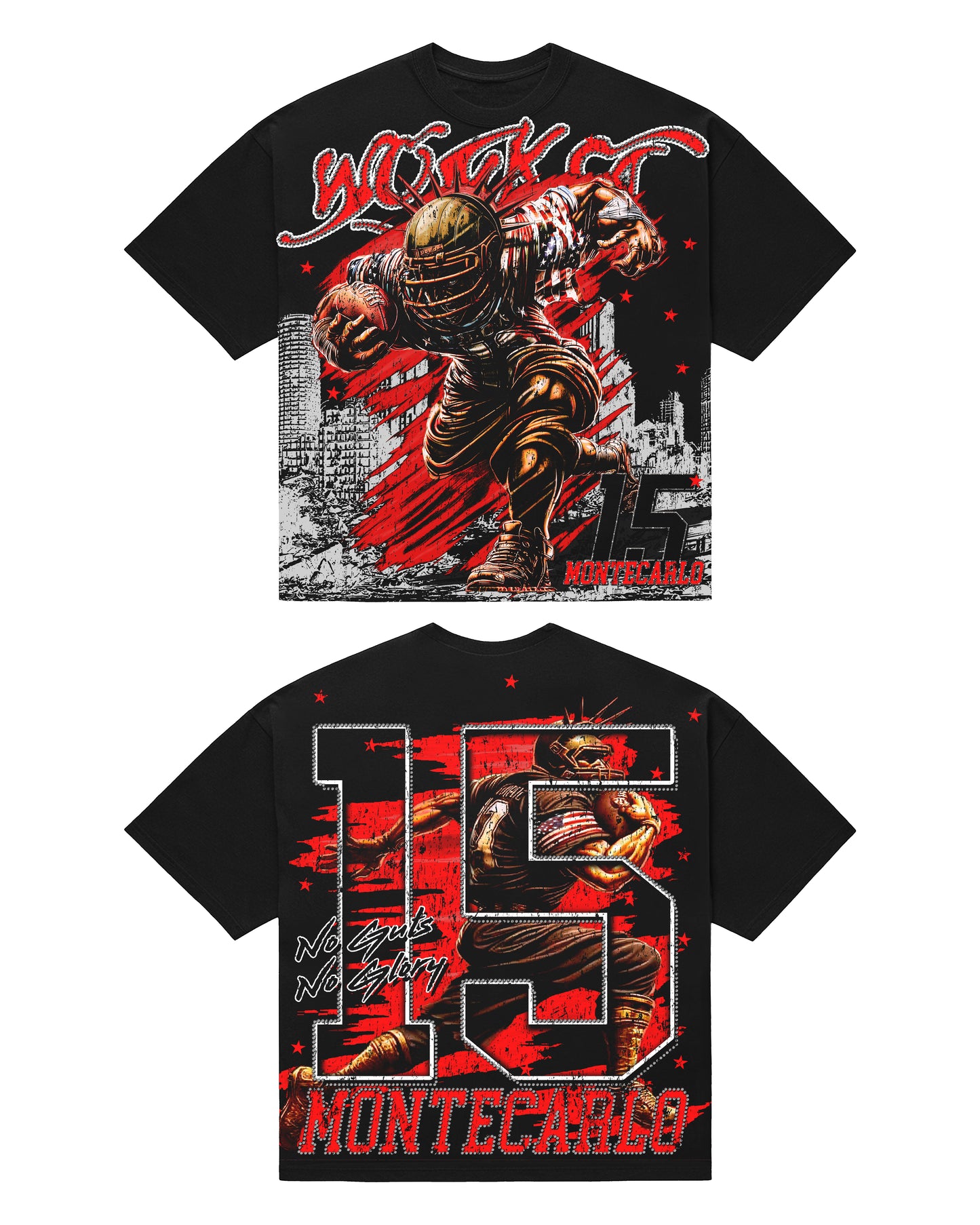 Wonka “Montecarlo 15” Oversize Tee — Black