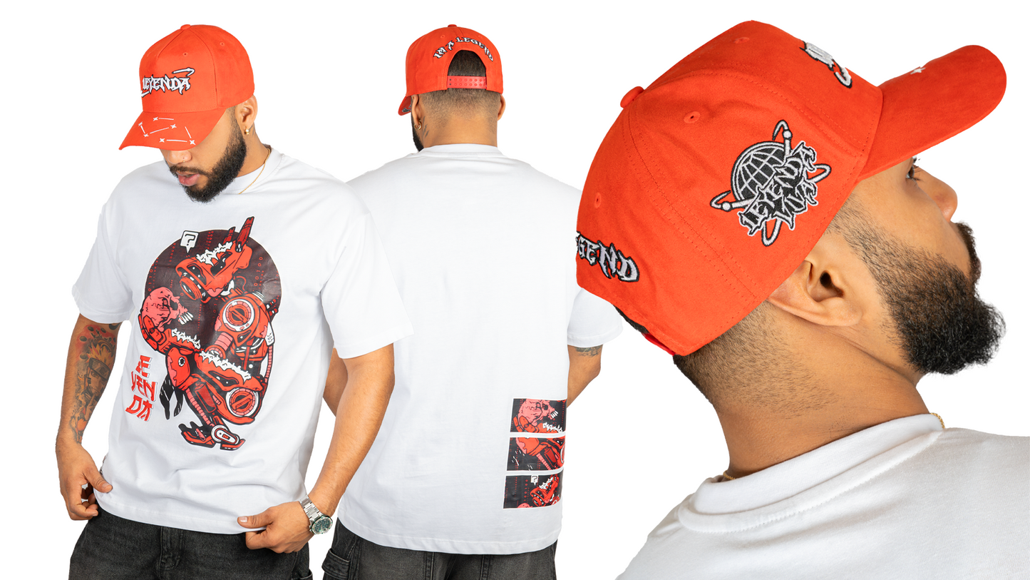Camiseta Leyenda "Mecha Warrior Edición Roja"