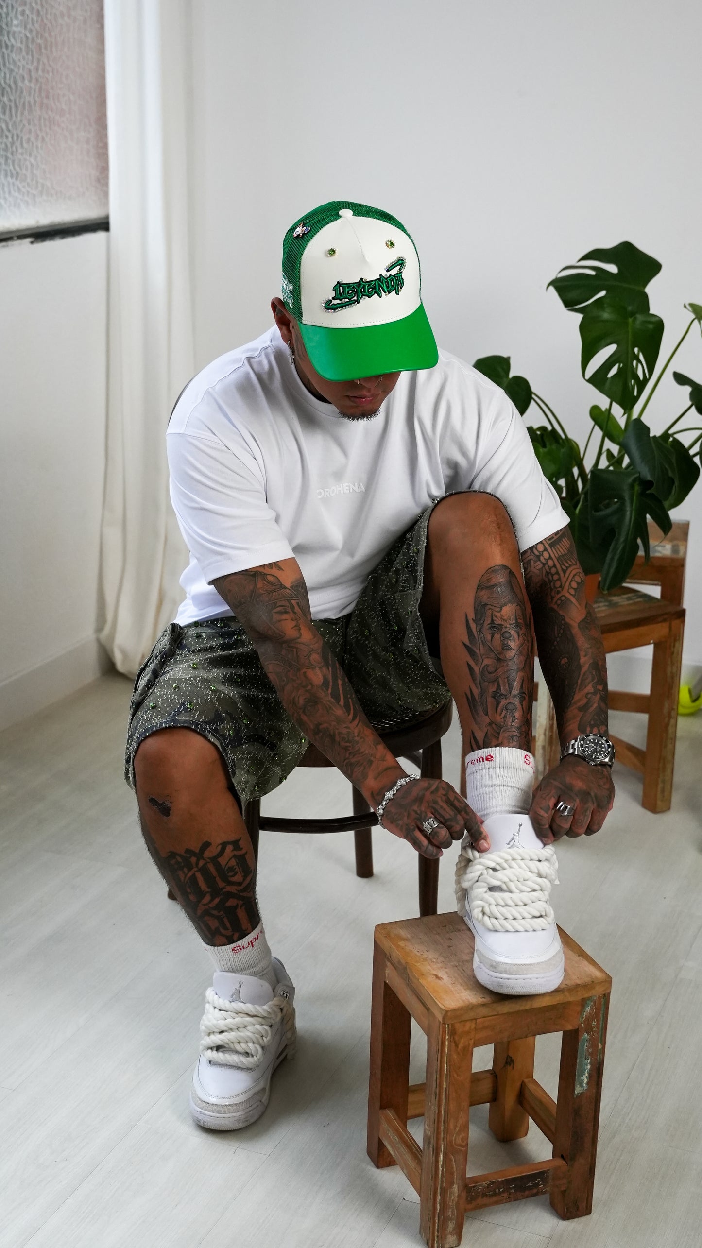 SNAPBACK.3 GREEN WHITE