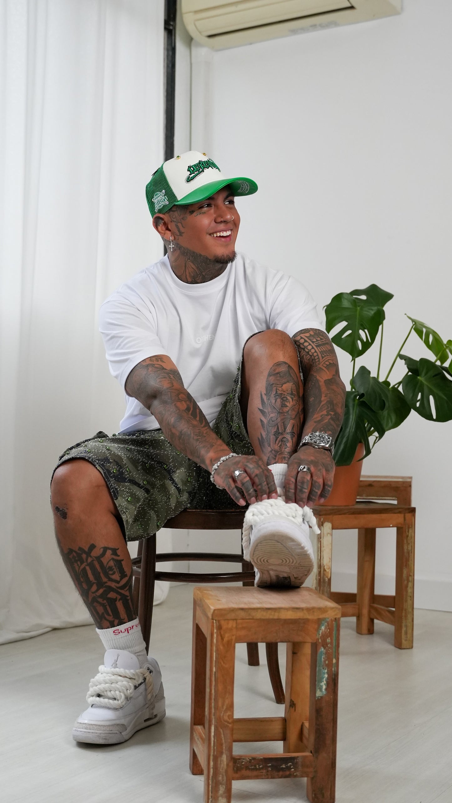 SNAPBACK.3 GREEN WHITE