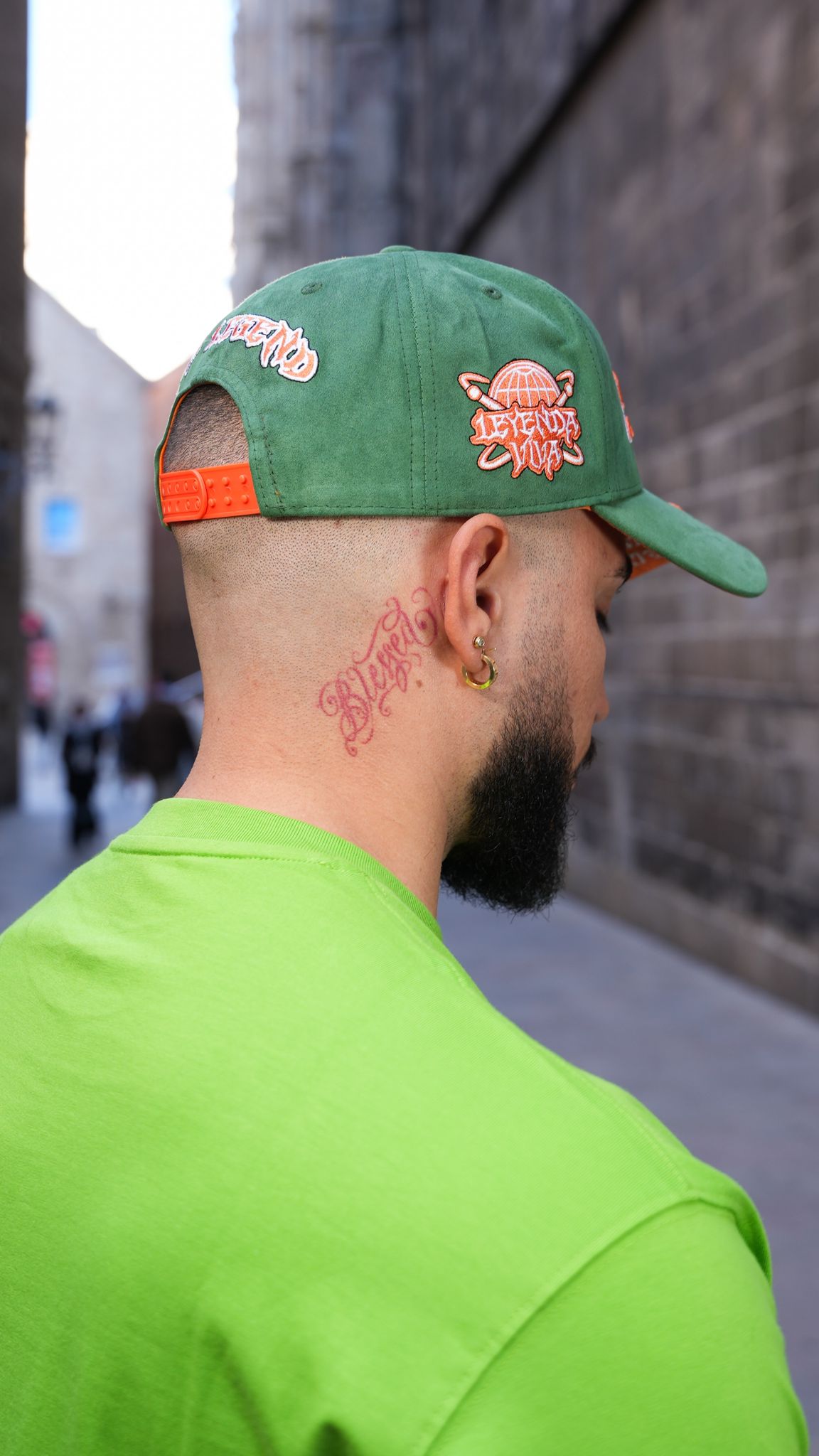 SNAPBACK.2 LEYENDA "orange green"