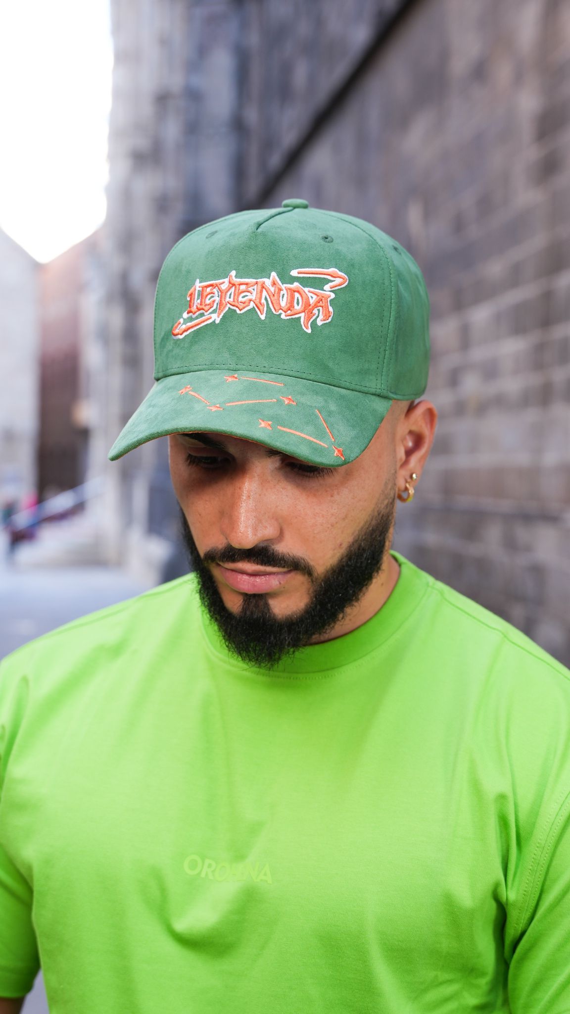 SNAPBACK.2 LEYENDA "orange green"